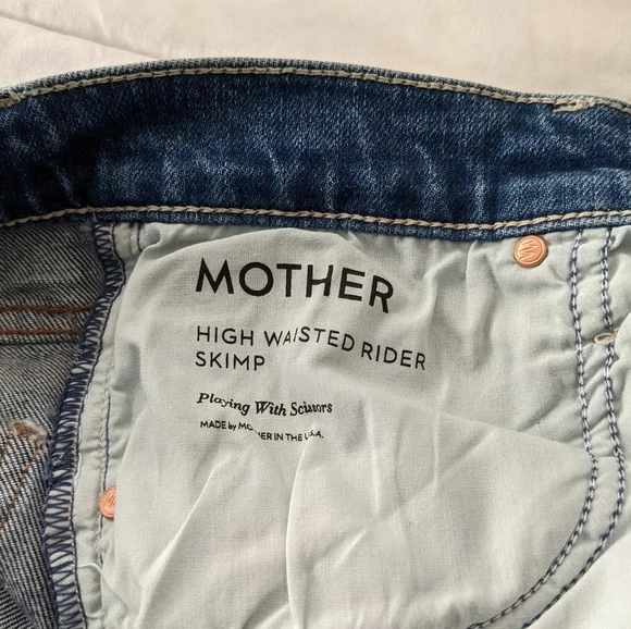 MOTHER Superior High Waisted Rider Skimp in Playing with Scissors size 30 - Picture 8 of 13